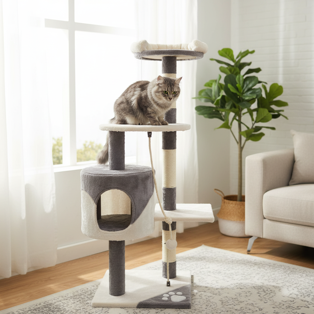 Arranhador com Torre - lifestyle